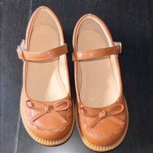 Classic Tan Kids Mary Jane Shoes